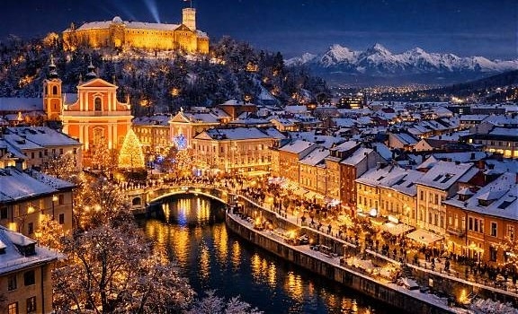CAPODANNO A LUBIANA: Lubiana, Grotte di Postumia, Castello di Predjama e Lago Bled Tour in bus